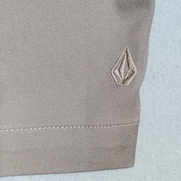 Volcom Vmonty‎ Stretch 22 Khaki Chino Shorts Mens Size 29 Flat Front Casual NEW - Picture 8 of 14